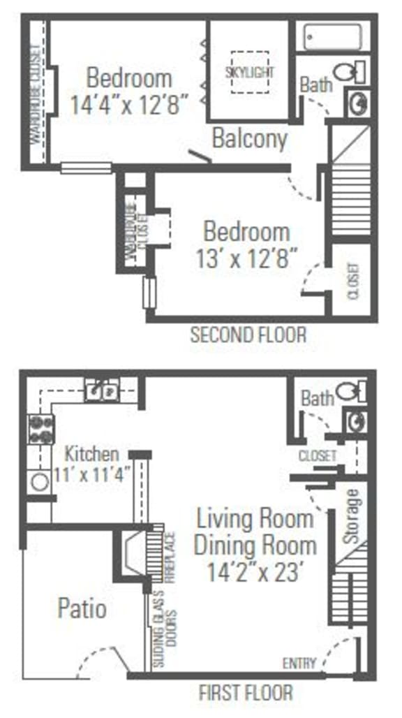 Floor Plans of Horizons East in Wichita, KS